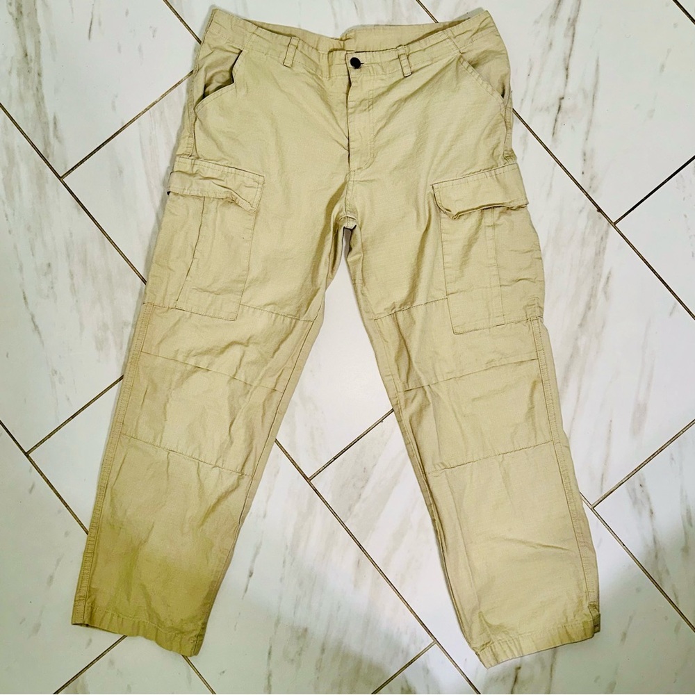 Carhartt WIP Light Beige/Tan Cargo Trousers L Ripstop Utility Streetwear Pants